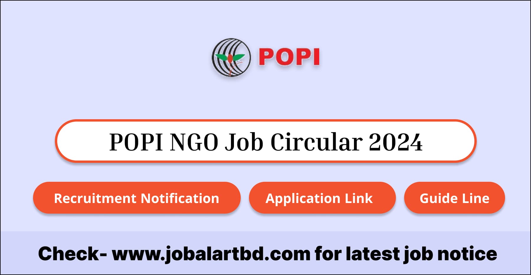 POPI NGO Job Circular 2024